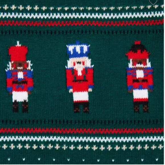 Janie and Jack 100046993 Baby Nutcracker Fair Isle Sweater Overall NWT size 0-3 - Picture 3 of 8